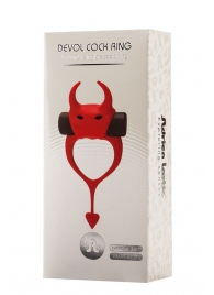 Красное эрекционное кольцо в форме дьяволенка DEVOL COCKRING - Adrien Lastic - в Тамбове купить с доставкой