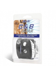 Утяжка для мошонки и пениса Cock Ring With 1  Ball Stretcher And Optional Weight Ring - BlueLine - купить с доставкой в Тамбове