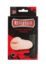 Мастурбатор-ротик с вибрацией REALSTUFF VIBRATING MASTURBATOR MOUTH - Dream Toys - в Тамбове купить с доставкой
