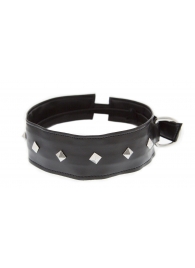 Полиуретановый ошейник с пуклями Collar with Studs - Blush Novelties - купить с доставкой в Тамбове