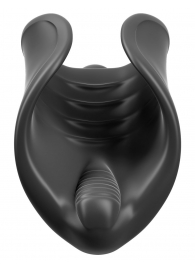 Чёрный мастурбатор Vibrating Silicone Stimulator с вибрацией - Pipedream - в Тамбове купить с доставкой