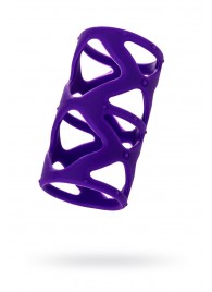 Фиолетовая насадка-сетка на пенис - 7,5 см. - A-toys - в Тамбове купить с доставкой