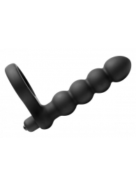 Насадка для двойного проникновения Double Fun Cock Ring with Double Penetration Vibe - XR Brands - в Тамбове купить с доставкой