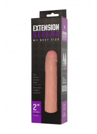 Насадка-удлинитель Extension sleeve телесного цвета - 18,5 см. - Sitabella - в Тамбове купить с доставкой