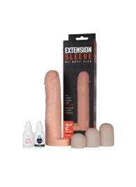 Насадка-удлинитель Extension sleeve с подхватом мошонки - 19 см. - Sitabella - в Тамбове купить с доставкой