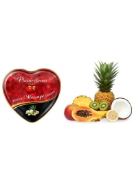 Массажная свеча с ароматом экзотических фруктов Bougie Massage Candle - 35 мл. - Plaisir Secret - купить с доставкой в Тамбове