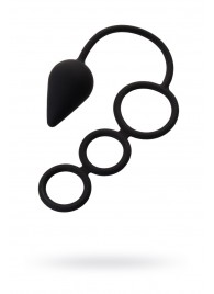 Тройное эрекционное кольцо с анальным хвостом Drop M-size - Erotist Adult Toys - в Тамбове купить с доставкой
