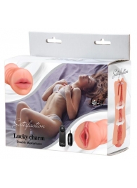 Двусторонний мастурбатор с вибропулей Satisfaction Lucky charm - Lola Games - в Тамбове купить с доставкой