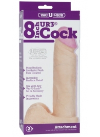 Ультрареалистичная насадка для трусиков Vac-U-Lock 8  ULTRASKYN Cock - 20,57 см. - Doc Johnson - купить с доставкой в Тамбове