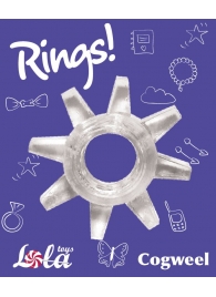Прозрачное эрекционное кольцо Rings Cogweel - Lola Games - в Тамбове купить с доставкой