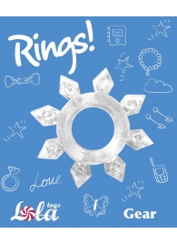 Прозрачное эрекционное кольцо Rings Gear - Lola Games - в Тамбове купить с доставкой