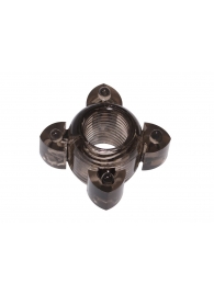 Чёрное эрекционное кольцо Rings Screw - Lola Games - в Тамбове купить с доставкой