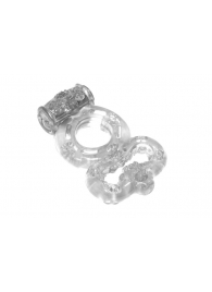 Прозрачное эрекционное кольцо Rings Treadle с подхватом - Lola Games - в Тамбове купить с доставкой