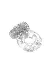 Прозрачное эрекционное кольцо с вибрацией Rings Axle-pin - Lola Games - в Тамбове купить с доставкой