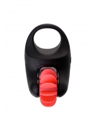 Чёрно-красное эрекционное виброкольцо Erotist - Erotist Adult Toys - в Тамбове купить с доставкой
