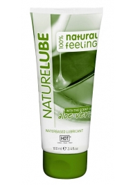 Лубрикант на водной основе NatureLube с алоэ вера - 100 мл. - HOT - купить с доставкой в Тамбове