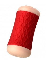 Двухсторонний мастурбатор JOS  NADIN в красном цилиндре - JOS - в Тамбове купить с доставкой