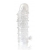 Закрытая прозрачная рельефная насадка Crystal sleeve - 13 см. - Erowoman-Eroman - в Тамбове купить с доставкой
