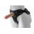Черный пояс-трусики с двумя насадками Soft-Dolli - 16,5 и 10,5 см. - LOVETOY (А-Полимер) - купить с доставкой в Тамбове