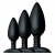 Набор из 3 черных анальных втулок NEXUS BUTT PLUG TRIO SET - Nexus Range