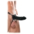 Чёрный полый страпон 7  Silicone Hollow Strap-On - 18 см. - Pipedream - купить с доставкой в Тамбове