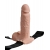 Телесный перезаряжаемый вибрострапон 7  Hollow Rechargeable Strap-on with Balls - 20,3 см. - Pipedream - купить с доставкой в Тамбове