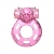 Розовое эрекционное кольцо с вибрацией Pink Bear - Baile - в Тамбове купить с доставкой