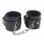 Черные оковы на ноги Obey Me Leather Ankle Cuffs - Chisa - купить с доставкой в Тамбове