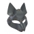 Серая маска Wolf с клепками - Sitabella - купить с доставкой в Тамбове