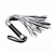 Серебристая плетка Struggle My Flogger с черной ручкой - 45 см. - Lovetoy - купить с доставкой в Тамбове