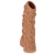 Телесная насадка с венками и открытой головкой Nude Sleeve S - 10 см. - KOKOS - в Тамбове купить с доставкой