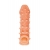 Телесная закрытая насадка с пупырышками Cock Sleeve Size M - 15,6 см. - KOKOS - в Тамбове купить с доставкой