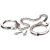 Металлические наручники Metal Leg Cuffs - Pipedream - купить с доставкой в Тамбове