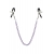 Зажимы для сосков с фиолетовой цепочкой Sweet Caress Nipple Chain - Sweet Caress - купить с доставкой в Тамбове