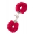 Металлические наручники с красной меховой опушкой METAL HANDCUFF WITH PLUSH RED - Dream Toys - купить с доставкой в Тамбове