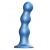 Голубая насадка Strap-On-Me Dildo Plug Balls size L - Strap-on-me - купить с доставкой в Тамбове