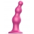 Розовая насадка Strap-On-Me Dildo Plug Beads size L - Strap-on-me - купить с доставкой в Тамбове