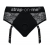 Черные трусики для насадок Diva Lingerie Harness - size S - Strap-on-me - купить с доставкой в Тамбове