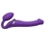 Фиолетовый безремневой вибрострапон Vibrating Bendable Strap-On - size L - Strap-on-me - купить с доставкой в Тамбове