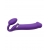Фиолетовый безремневой вибрострапон Silicone Bendable Strap-On - size XL - Strap-on-me - купить с доставкой в Тамбове