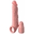 Телесная насадка-удлинитель 2 Inch Silicone X-tension with Strap - 20,3 см. - Pipedream - в Тамбове купить с доставкой