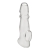 Прозрачная насадка для пениса Girthy Penis Enhancing Sleeve Extension - 17,1 см. - BlueLine - в Тамбове купить с доставкой