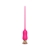 Розовый тонкий стимулятор Nipple Vibrator - 23 см. - I-MOON - купить с доставкой в Тамбове