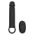 Черная насадка-удлинитель с вибрацией Vibrating Extender With Remote - Dream Toys - в Тамбове купить с доставкой