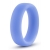 Голубое люминесцентное кольцо Silicone Glo Cock Ring - Blush Novelties - в Тамбове купить с доставкой