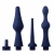 Набор из 3 универсальных насадок для анального душа Universal 3 Piece Silicone Enema Attachment Set - XR Brands - купить с доставкой в Тамбове