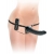 Черный страпон с вагинальной пробкой Deluxe Vibrating Penetrix Strap-On - 19 см. - Pipedream - купить с доставкой в Тамбове