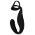 Черное эрекционное кольцо со стимуляцией промежности и анальной пробкой Cock Ring with RC Prostate Plug - Orion - в Тамбове купить с доставкой