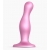Розовая насадка Strap-On-Me Dildo Plug Curvy size M - Strap-on-me - купить с доставкой в Тамбове