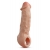 Телесная насадка-удлинитель Intrepid 9.25 Inch Realistic Penis Extender Sleeve - 23,5 см. - Blush Novelties - в Тамбове купить с доставкой